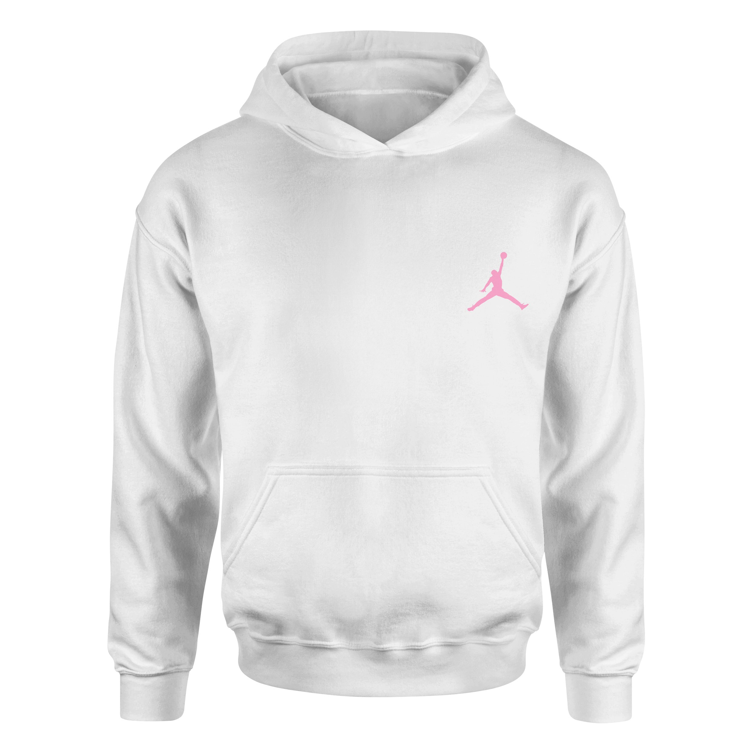 Air Jordan Pink Stroked Hoodie XXL - Beyaz