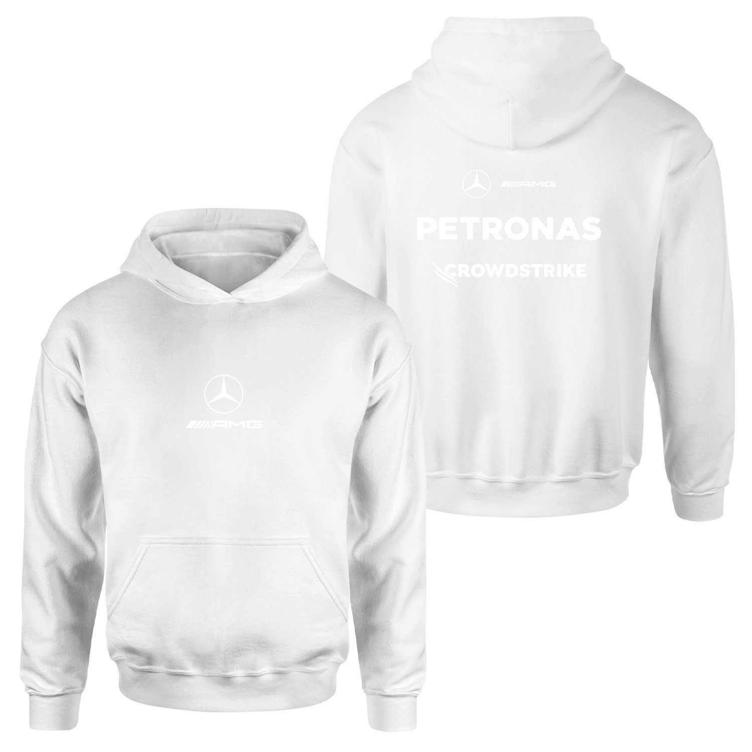 Mercedes AMG 2026 Basic Hoodie S - Beyaz