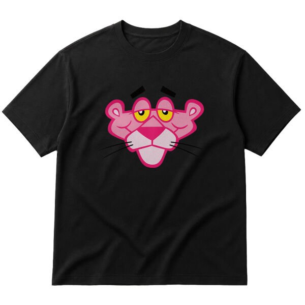 Cool & Classy | Pink Panther Oversize Tişört S - Siyah
