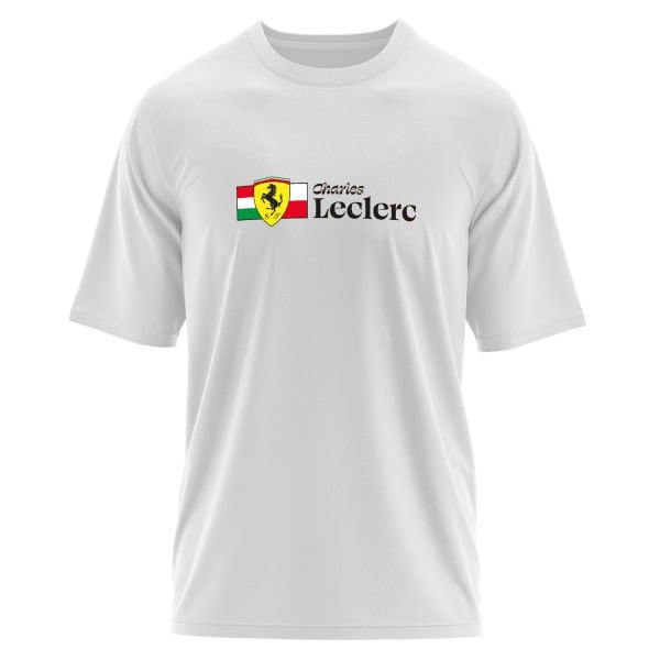 Charles Leclerc ITA-MON Elegant Oversize Tişört