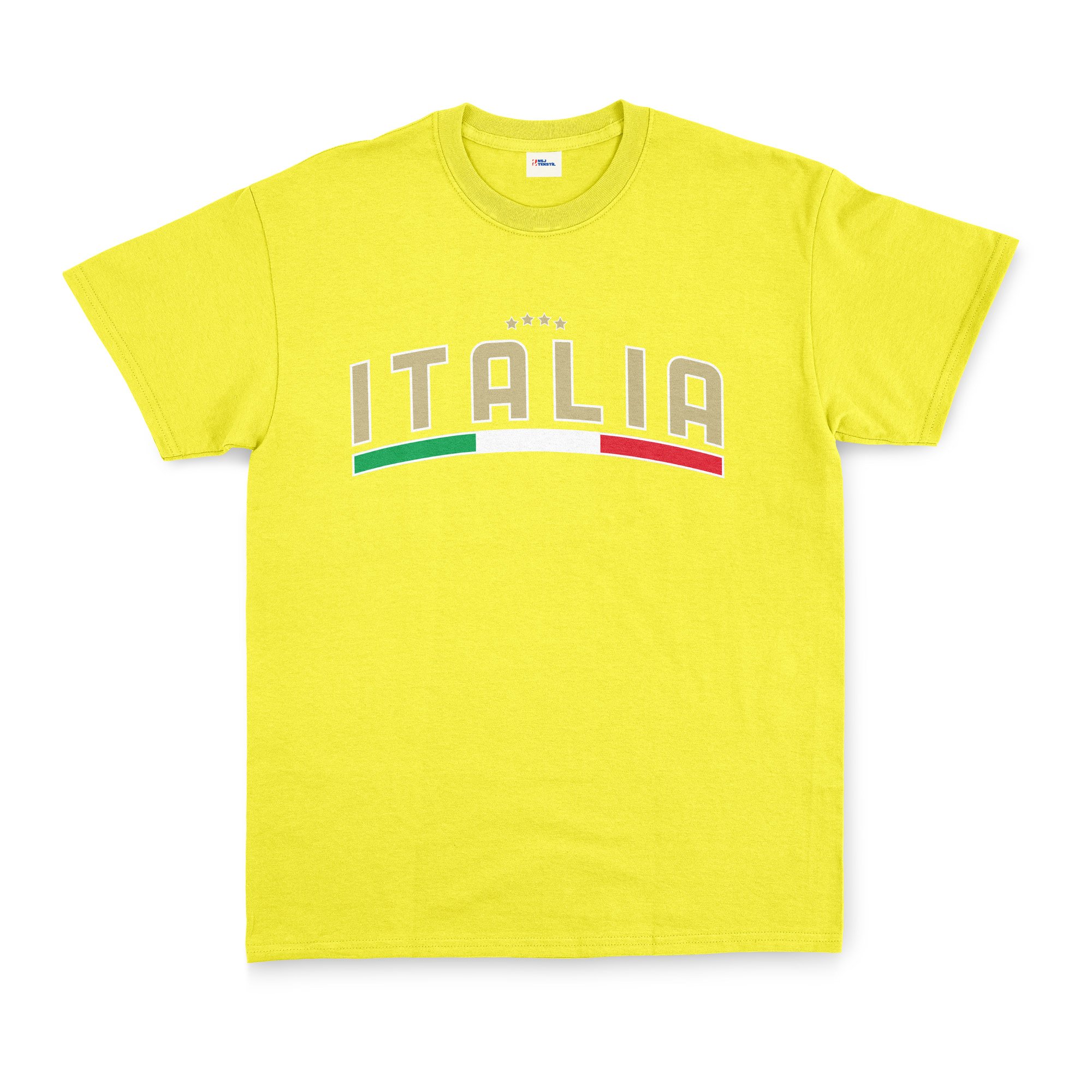 Italia Tricolore Tişört L - Sarı