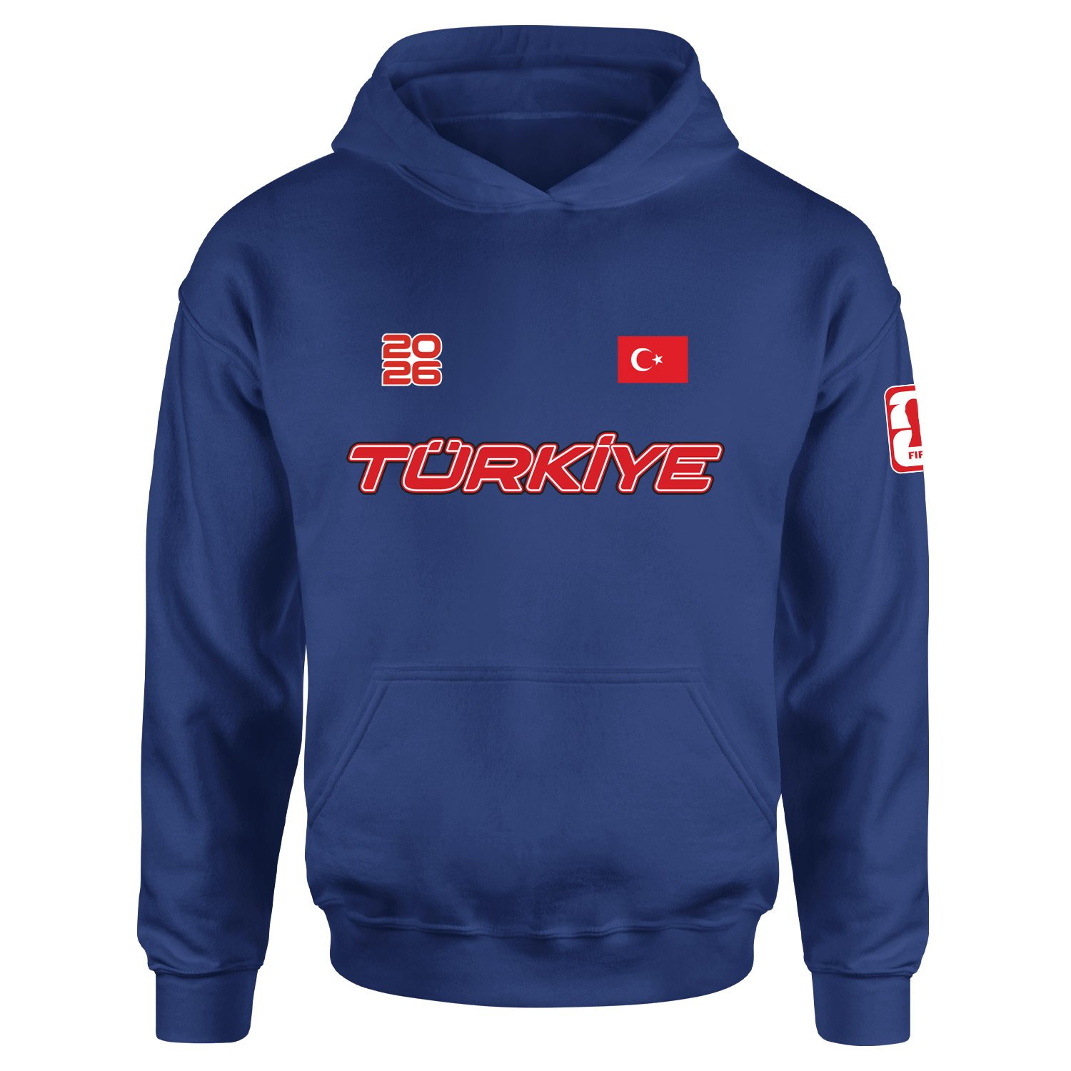 Türkiye 2026 Hoodie M - İndigo Mavisi