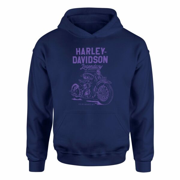 Harley-Davidson XIV Hoodie XL - İndigo Mavisi