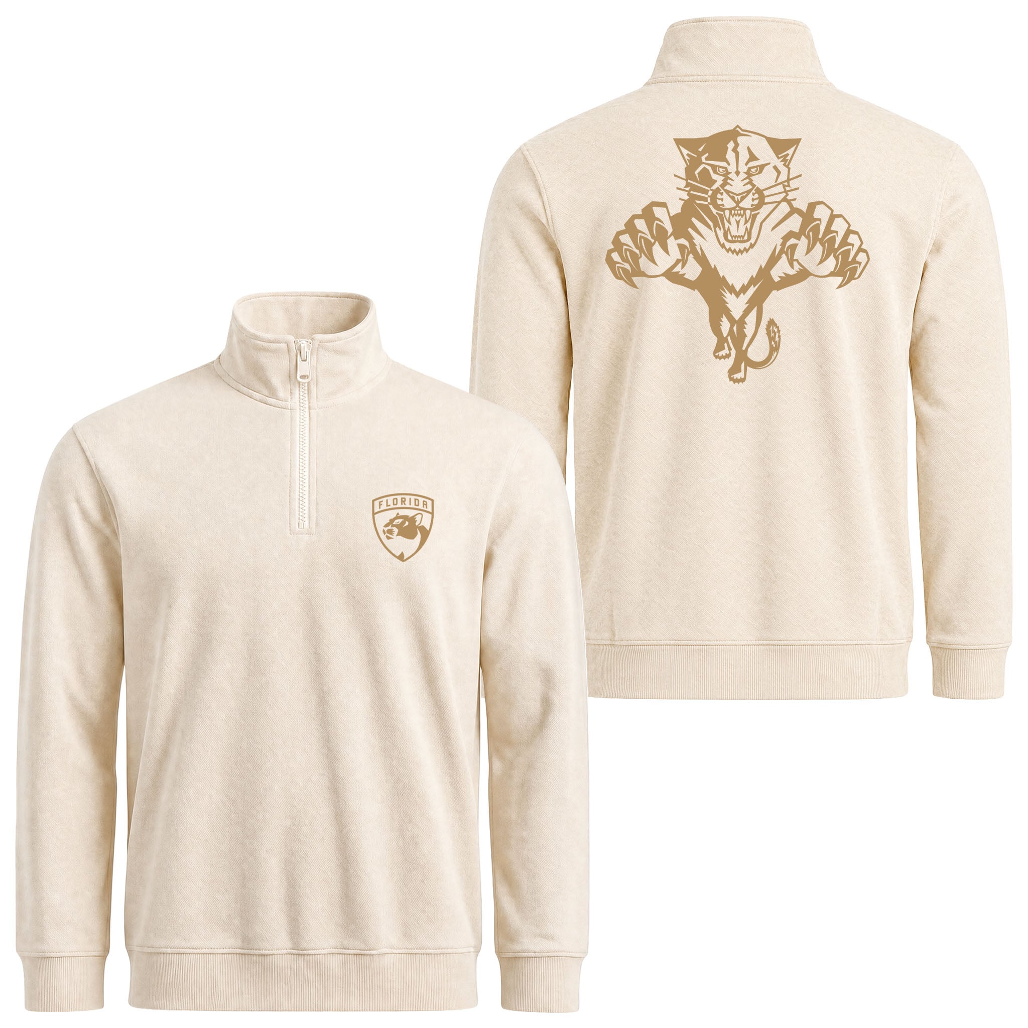 Florida Panthers Stanley Cup Edition Yarım Fermuarlı Sweatshirt