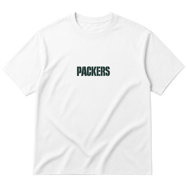 GB PACKERS Iconic Oversize Tişört S - Beyaz