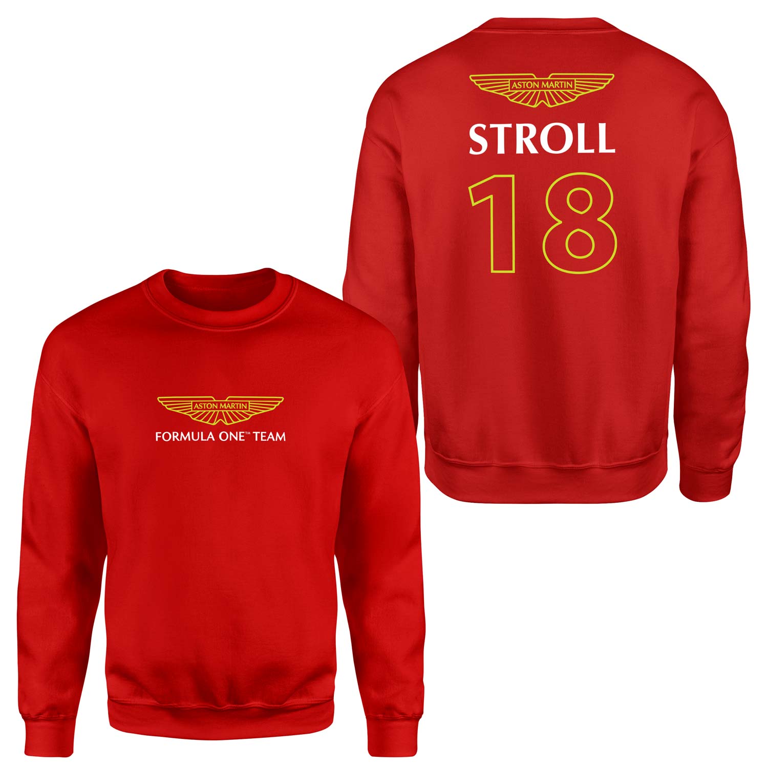 Lance Stroll | Aston Martin Basic Sweatshirt XXL - Kırmızı