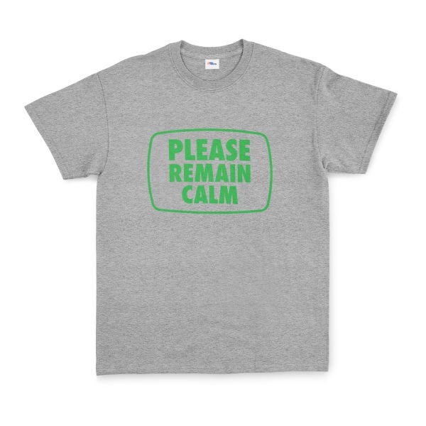 Please Remain Calm | Fallout Tişört M - Gri