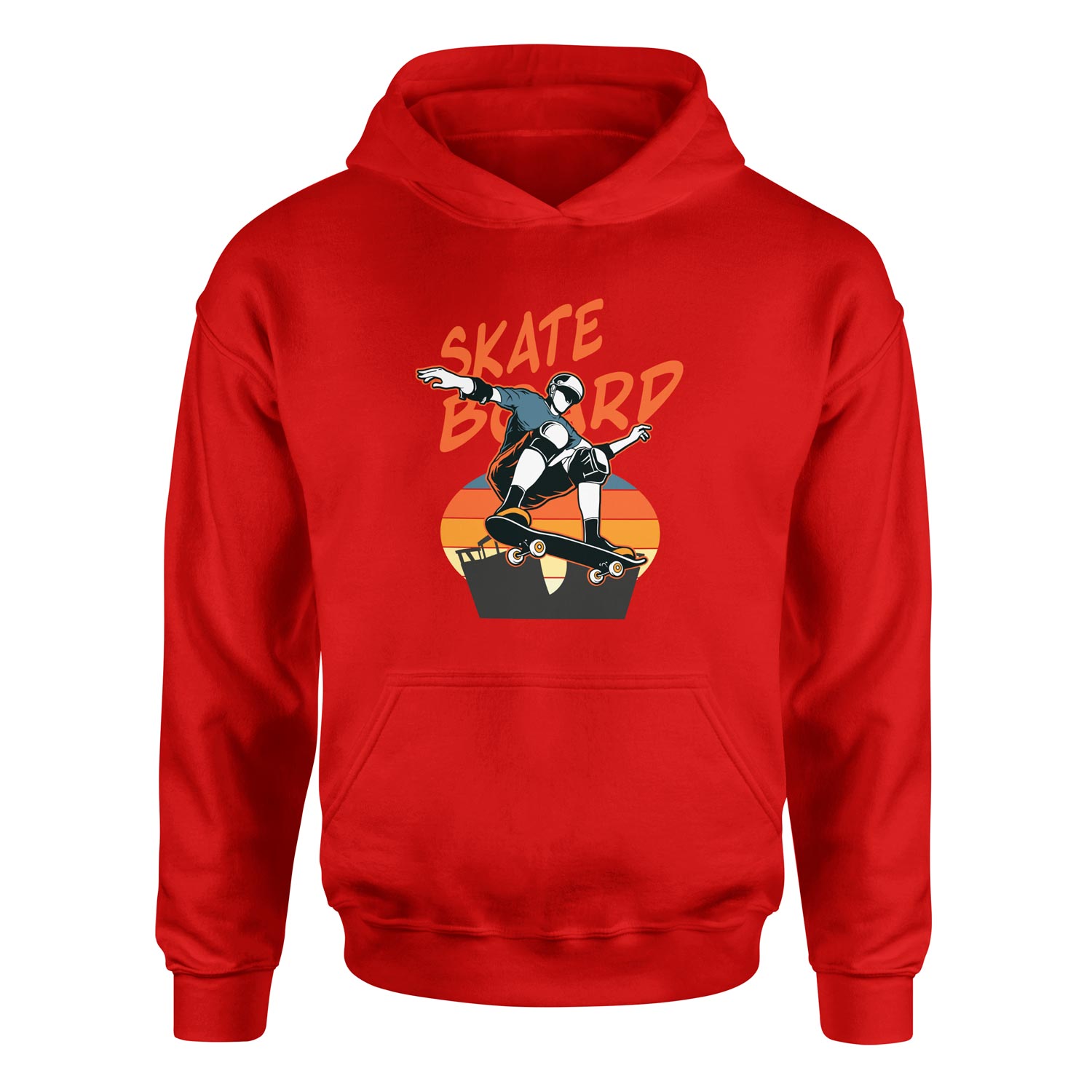 Skateboard Hoodie L - Kırmızı