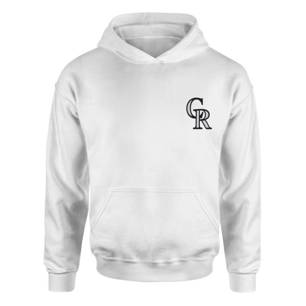 Colorado Rockies Hoodie M - Beyaz