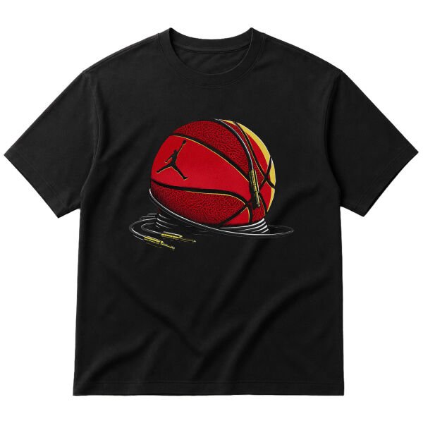 Air Jordan UNPLUGGED Oversize Tişört S - Siyah