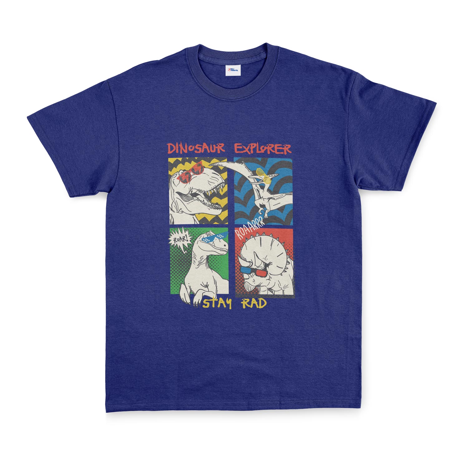 Dinosaur Explorer Tişört S - İndigo Mavisi