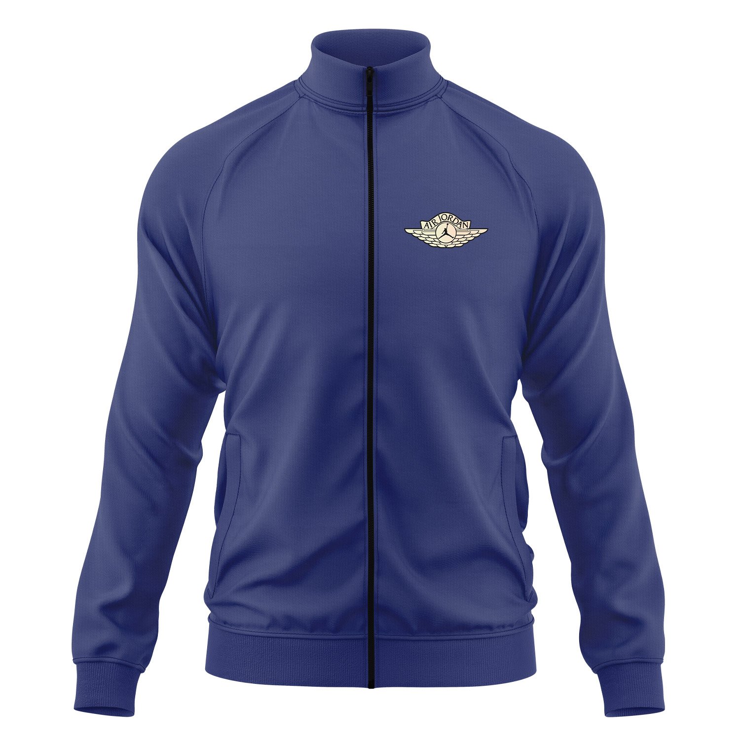 Air Jordan Wings | Creamy Fermuarlı Sweatshirt L - İndigo Mavisi