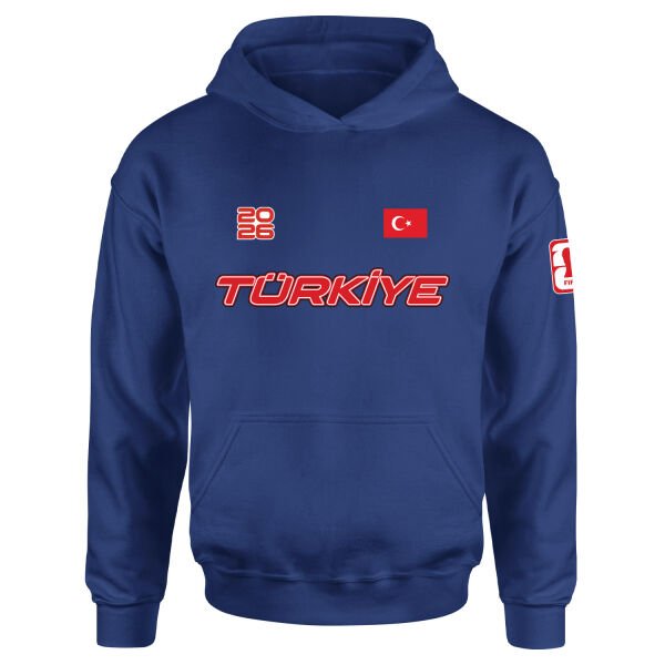 Türkiye 2026 Hoodie XL - İndigo Mavisi