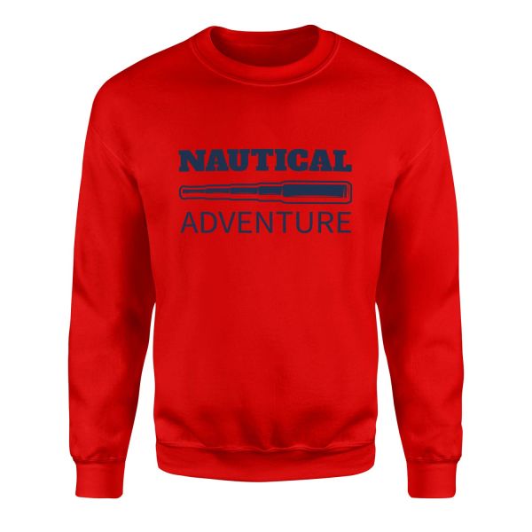 Nautical Adventure Denizci Sweatshirt S - Kırmızı