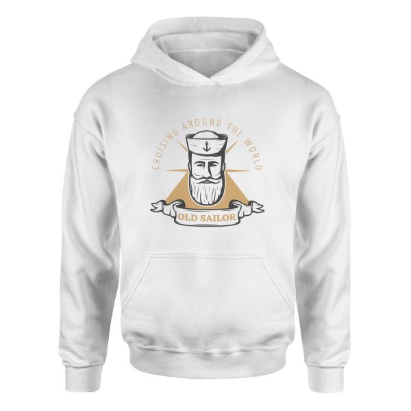 Old Sailor Hoodie M - Beyaz