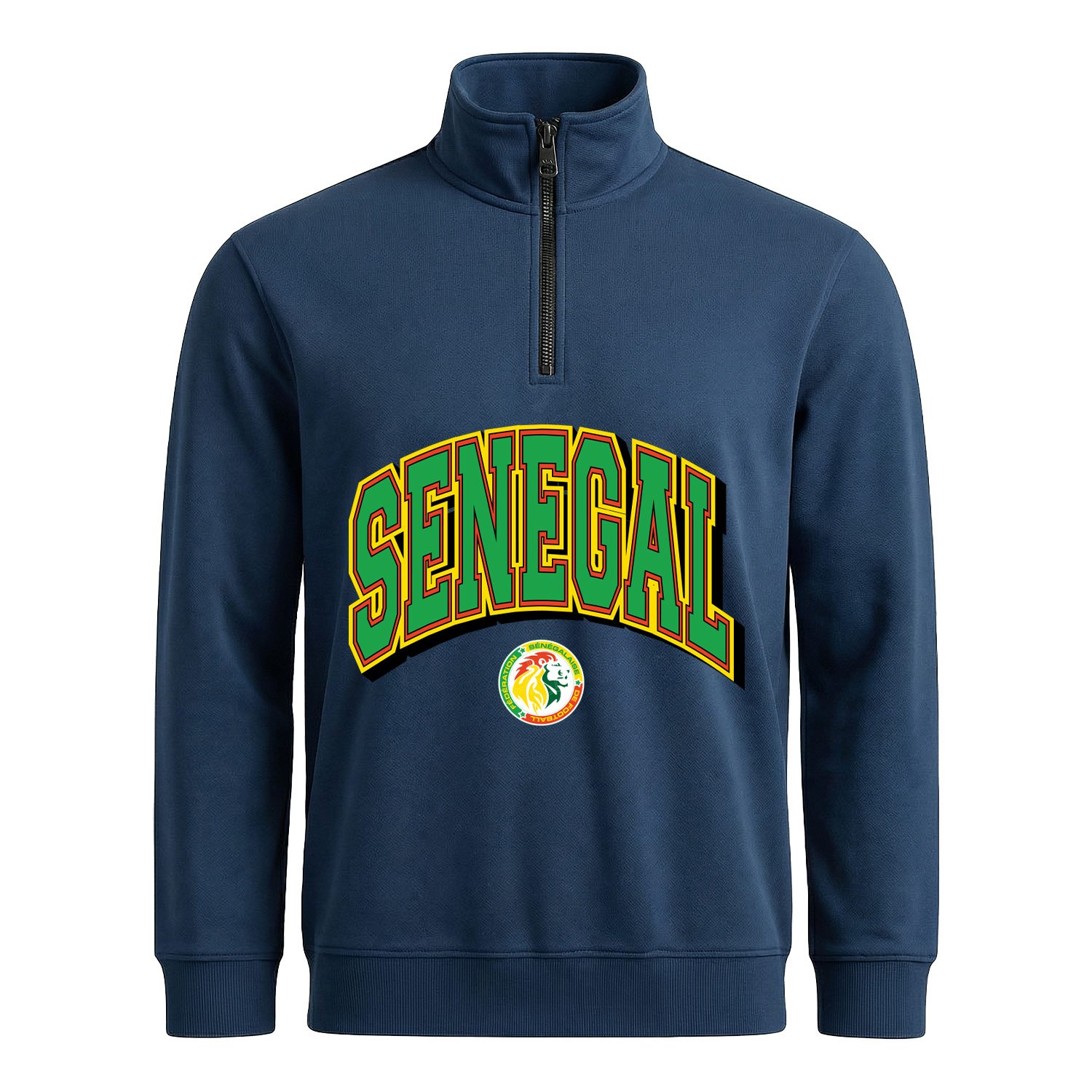 Senegal 2026 Varsity Yarım Fermuarlı Sweatshirt