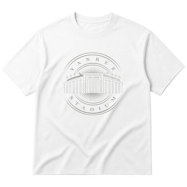 Yankee Stadium Oversize Tişört L - Beyaz