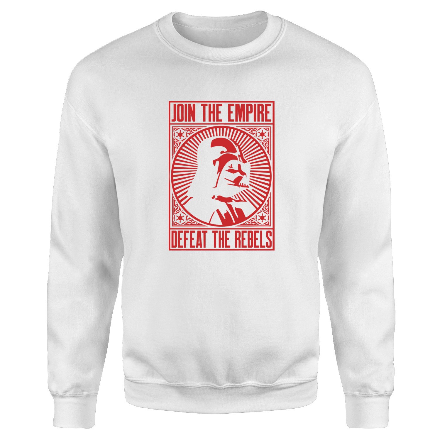 Join the Empire, Defeat the Rebels Sweatshirt L - Beyaz