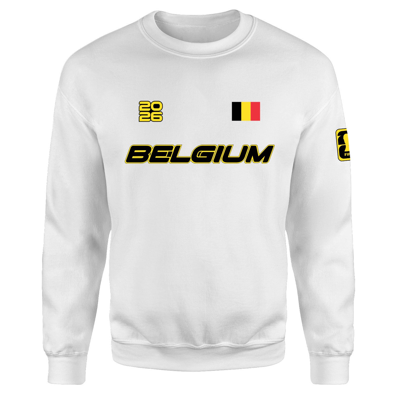 Belçika 2026 Sweatshirt S - Beyaz