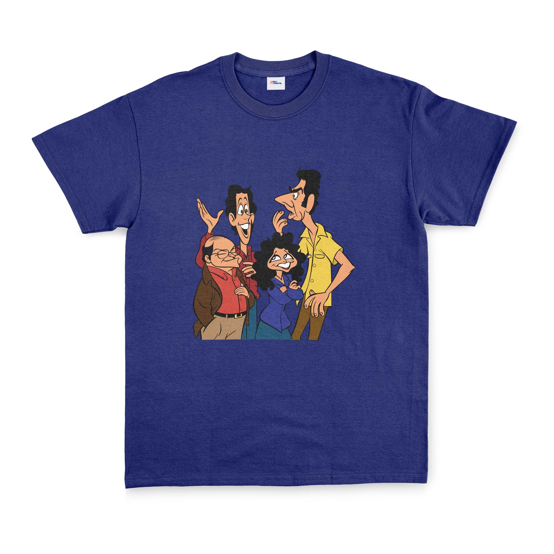 Friends of Seinfeld Tişört L - İndigo Mavisi