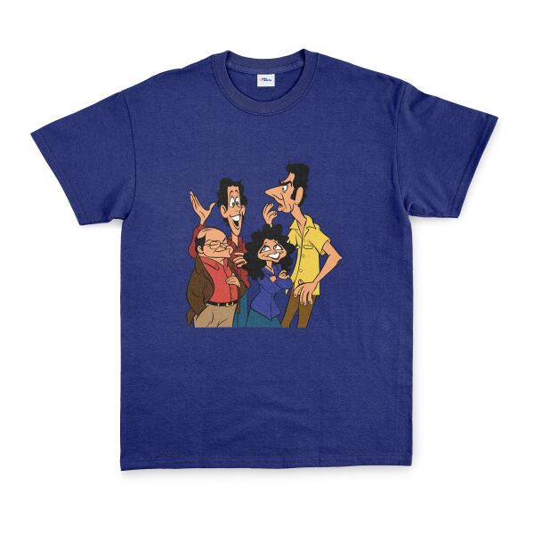 Friends of Seinfeld Tişört L - İndigo Mavisi