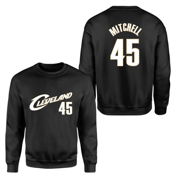 Donovan Mitchell Cleveland 45 Forma Sweatshirt L - Siyah