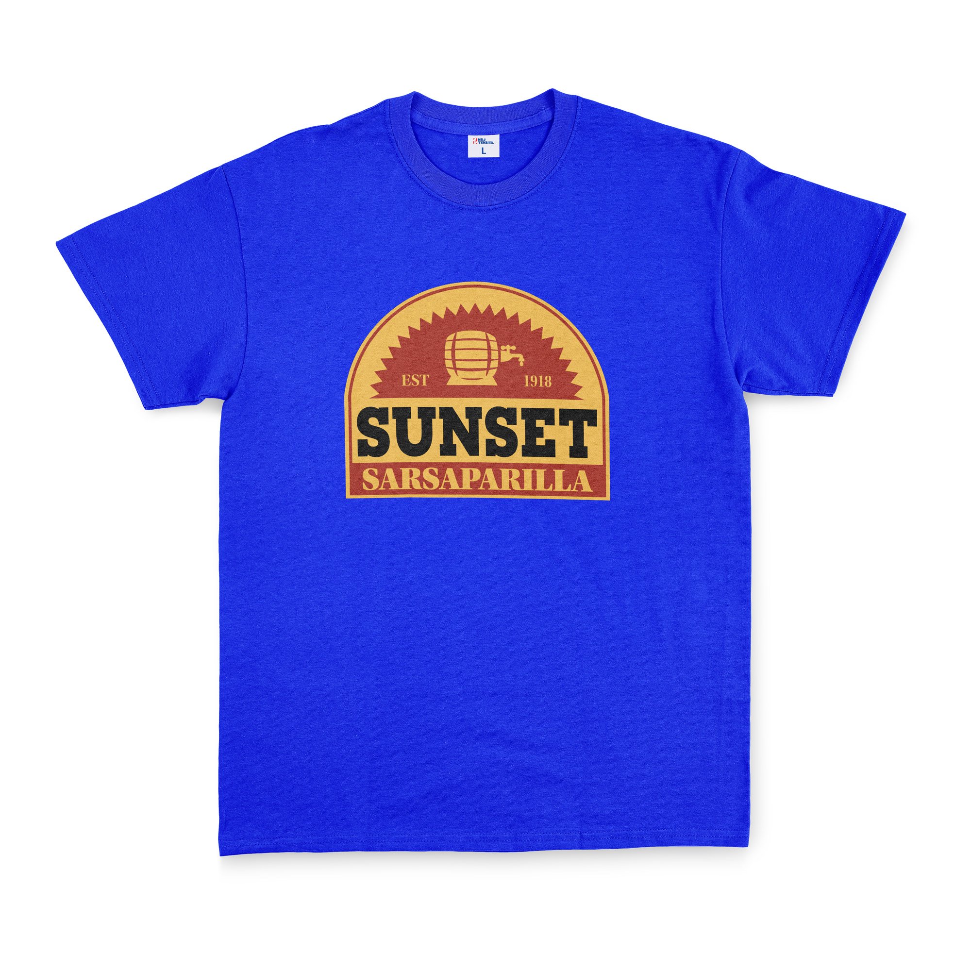 Sunset Sarsaparilla | Fallout Tişört S - Mavi