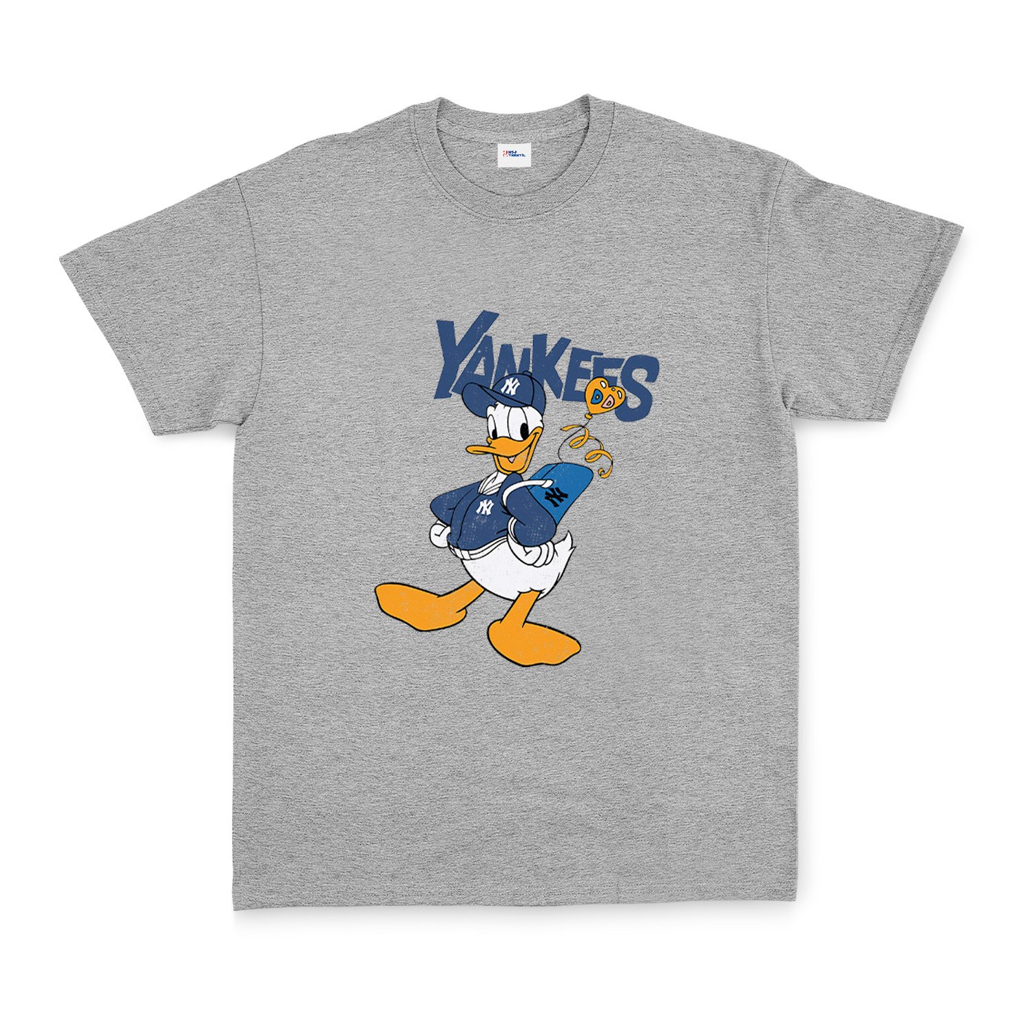 Donald Yankees Grunge Tişört S - Gri