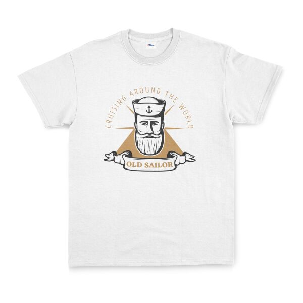 Old Sailor Tişört XL - Beyaz