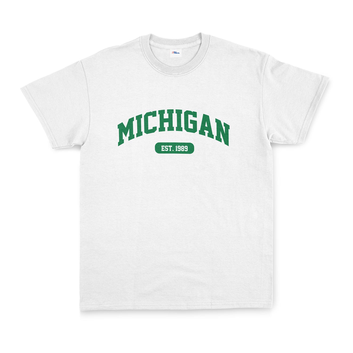 Michigan EST. 1989 Tişört XXL - Beyaz