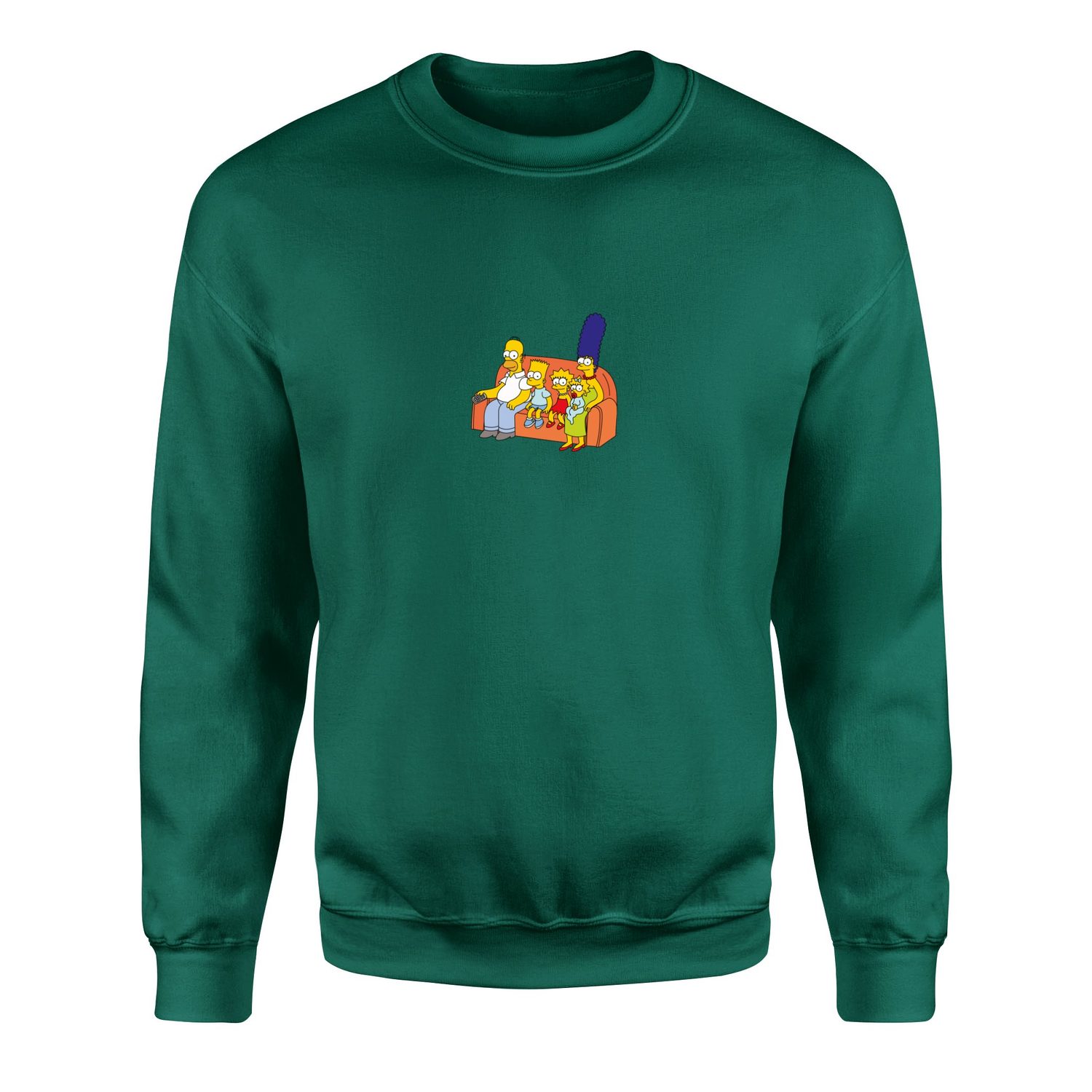 The Simpsons Family Sweatshirt XL - Nefti Yeşili