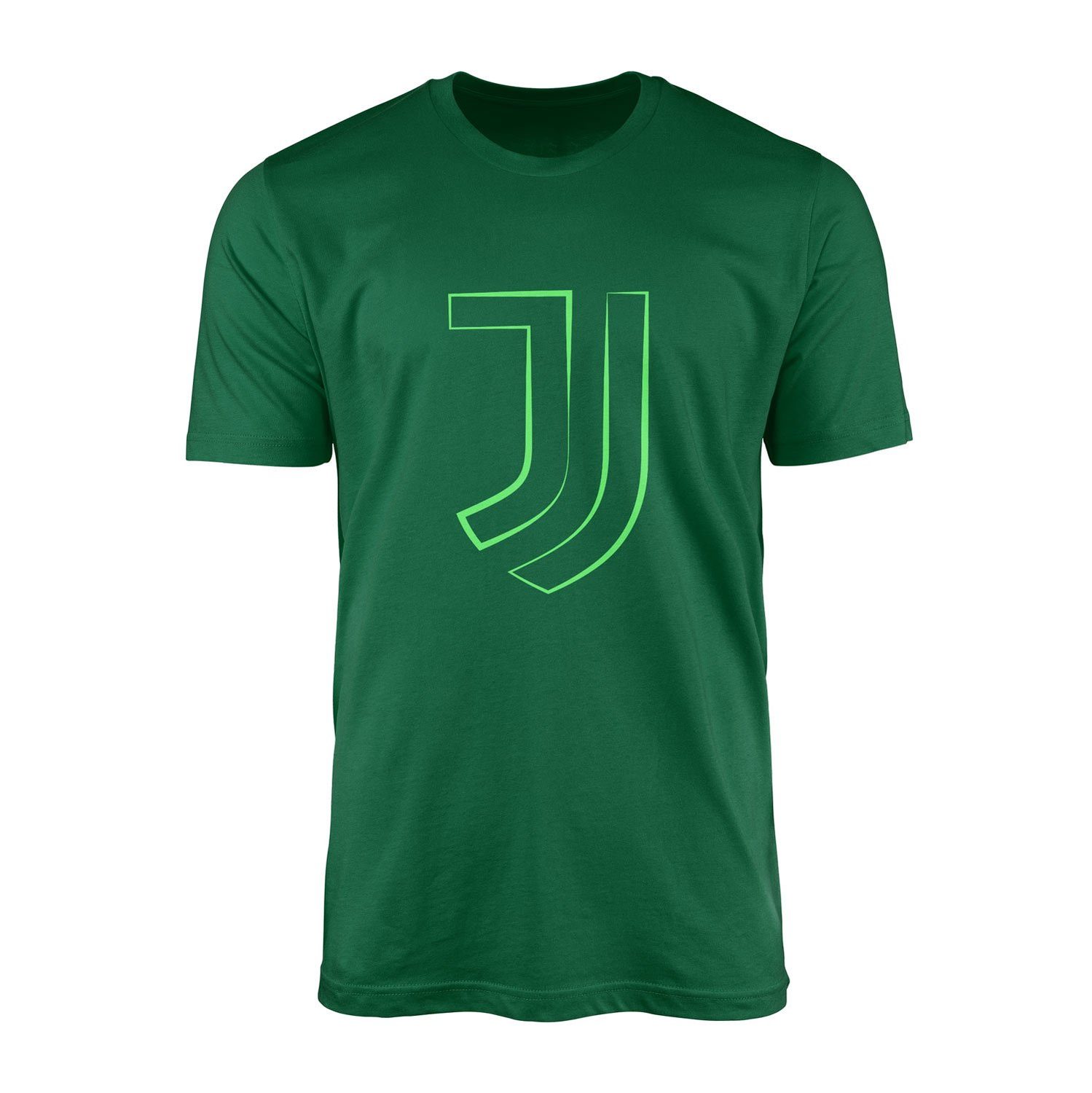 Juventus Green Strokes Tişört L - Nefti Yeşili