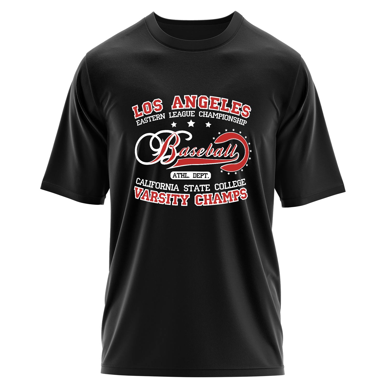 Los Angeles ELC Baseball Oversize Tişört XL - Siyah