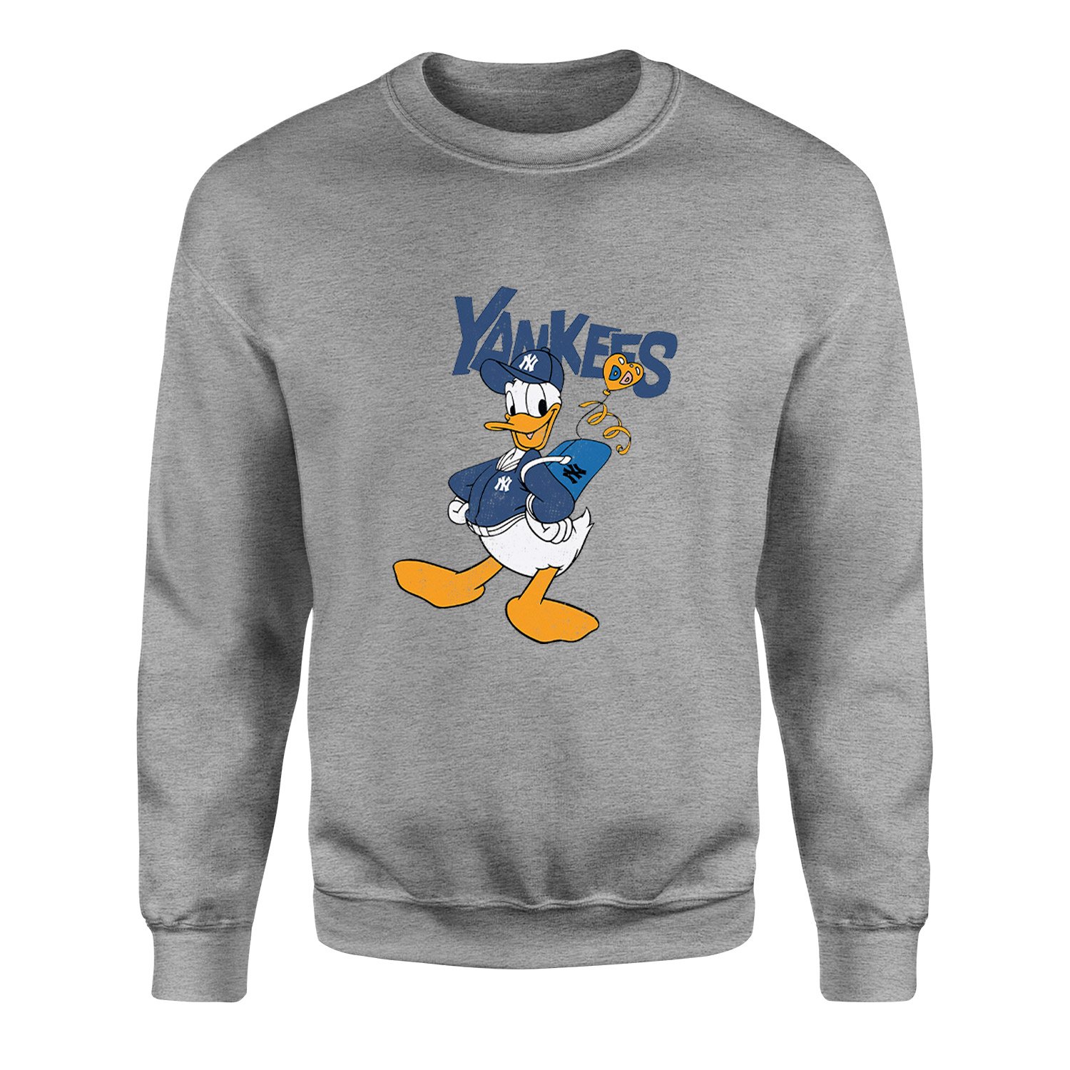 Donald Yankees Grunge Sweatshirt S - Gri
