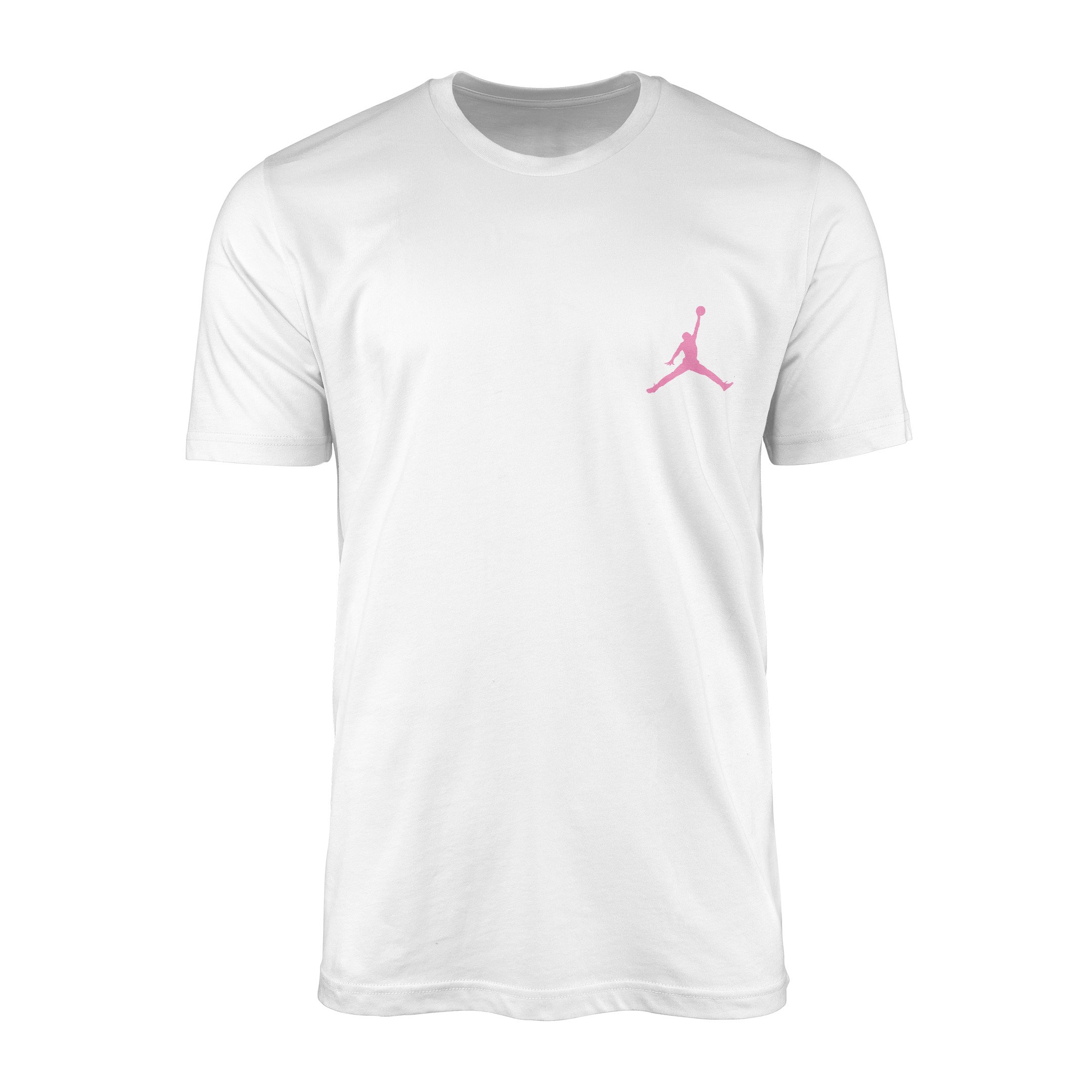Air Jordan Pink Stroked Tişört M - Beyaz