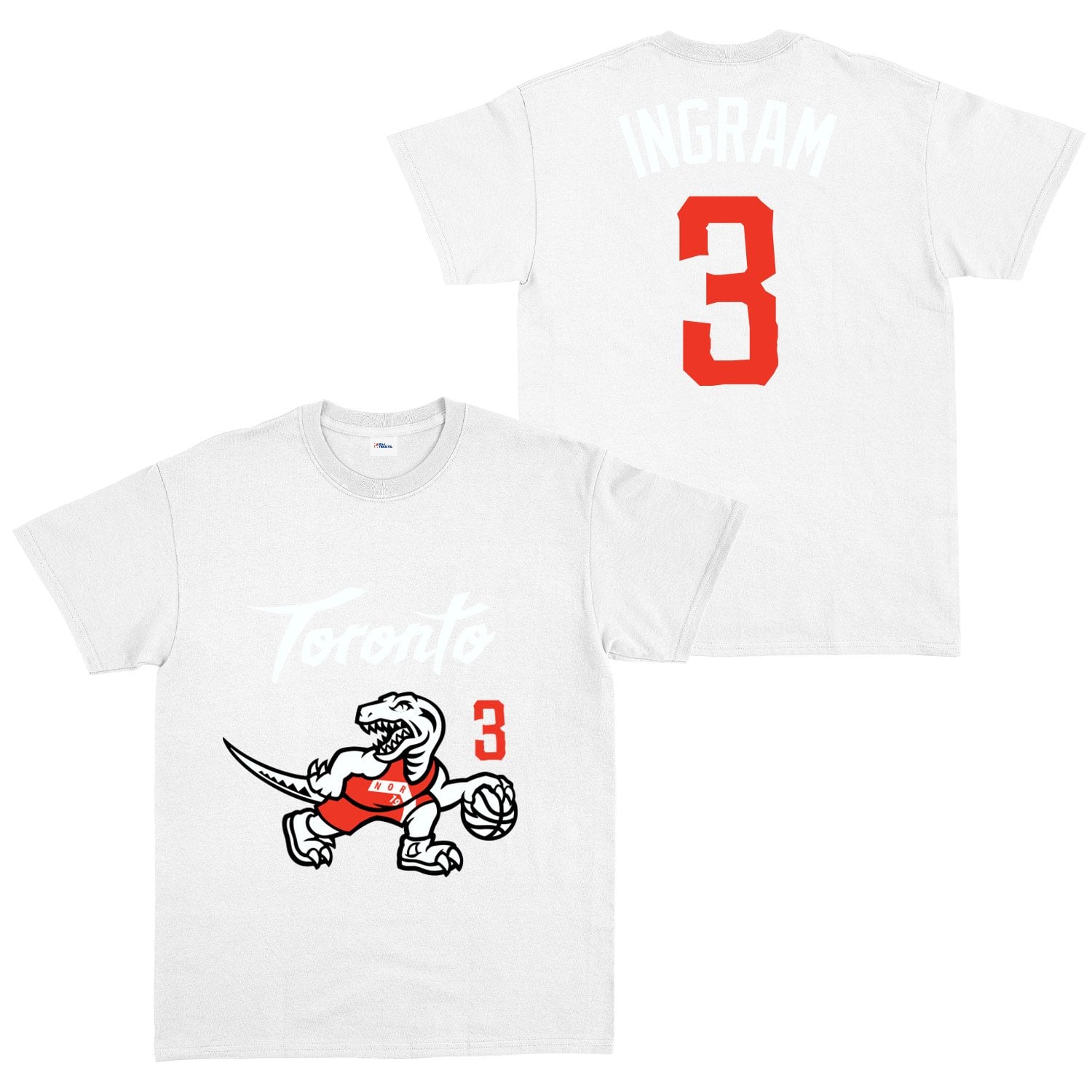 Brandon Ingram 3 City Edition Raptors Tişört XXL - Beyaz
