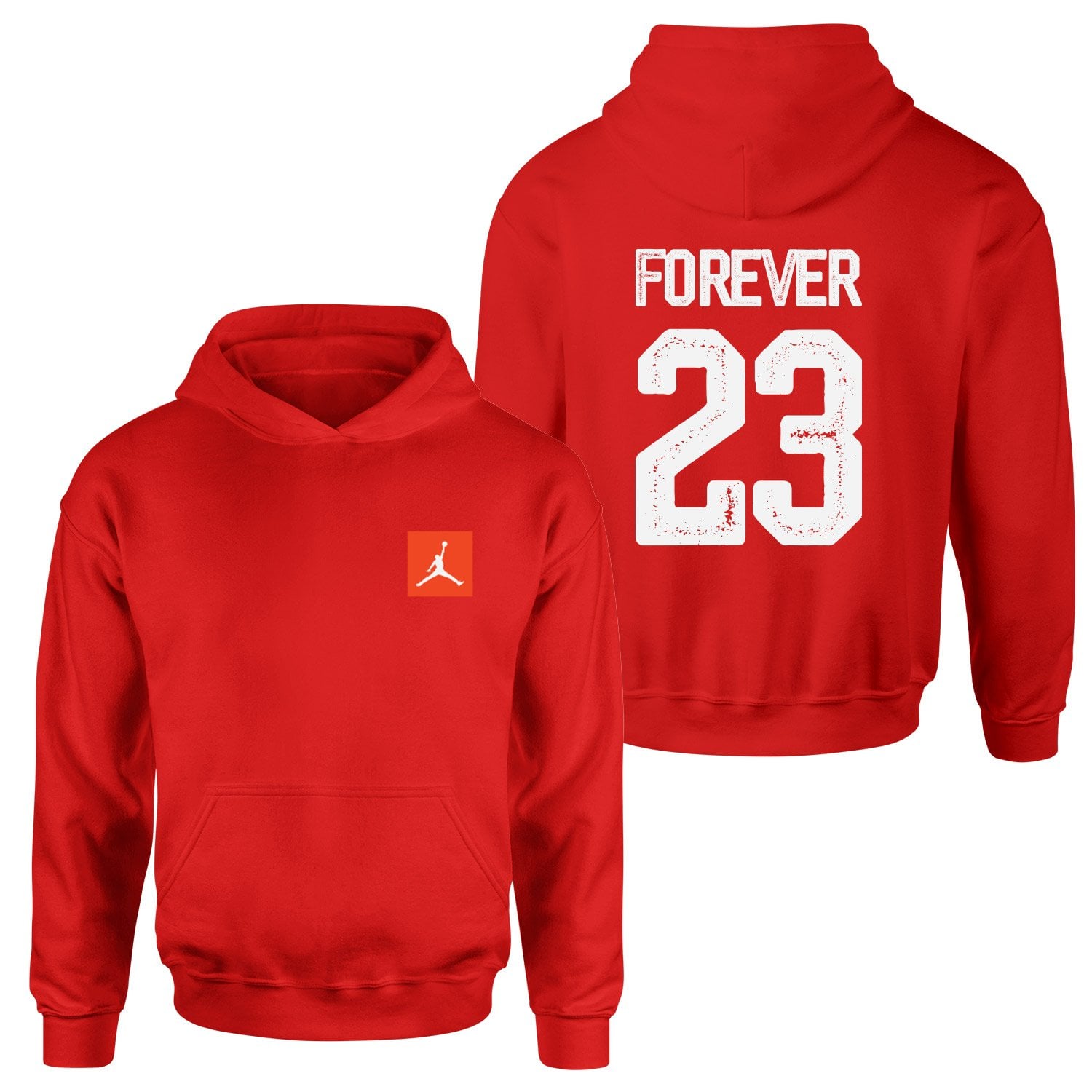 Air Jordan Forever 23 Hoodie M - Kırmızı