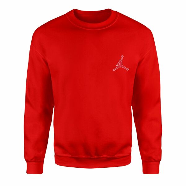 Air Jordan Red Stroked Sweatshirt S - Kırmızı