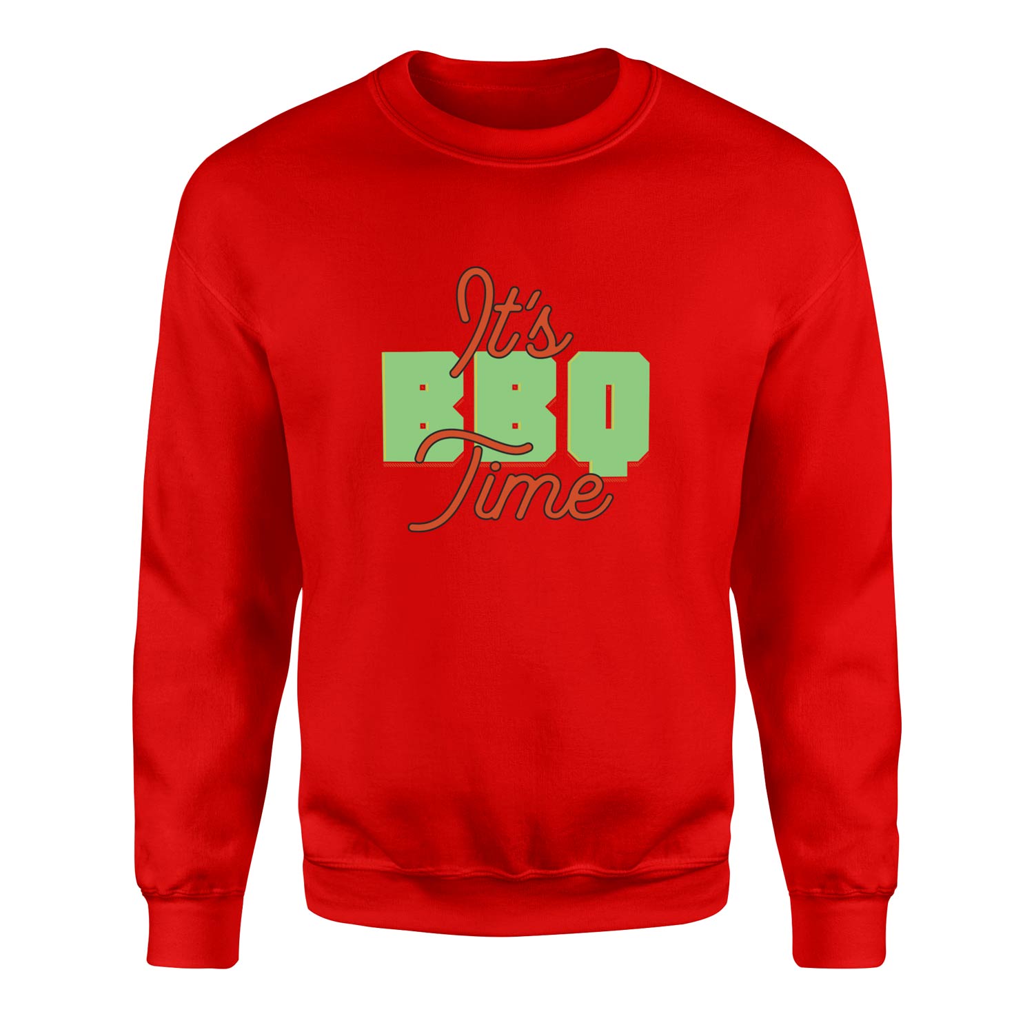It’s BBQ Time Sweatshirt XXL - Kırmızı