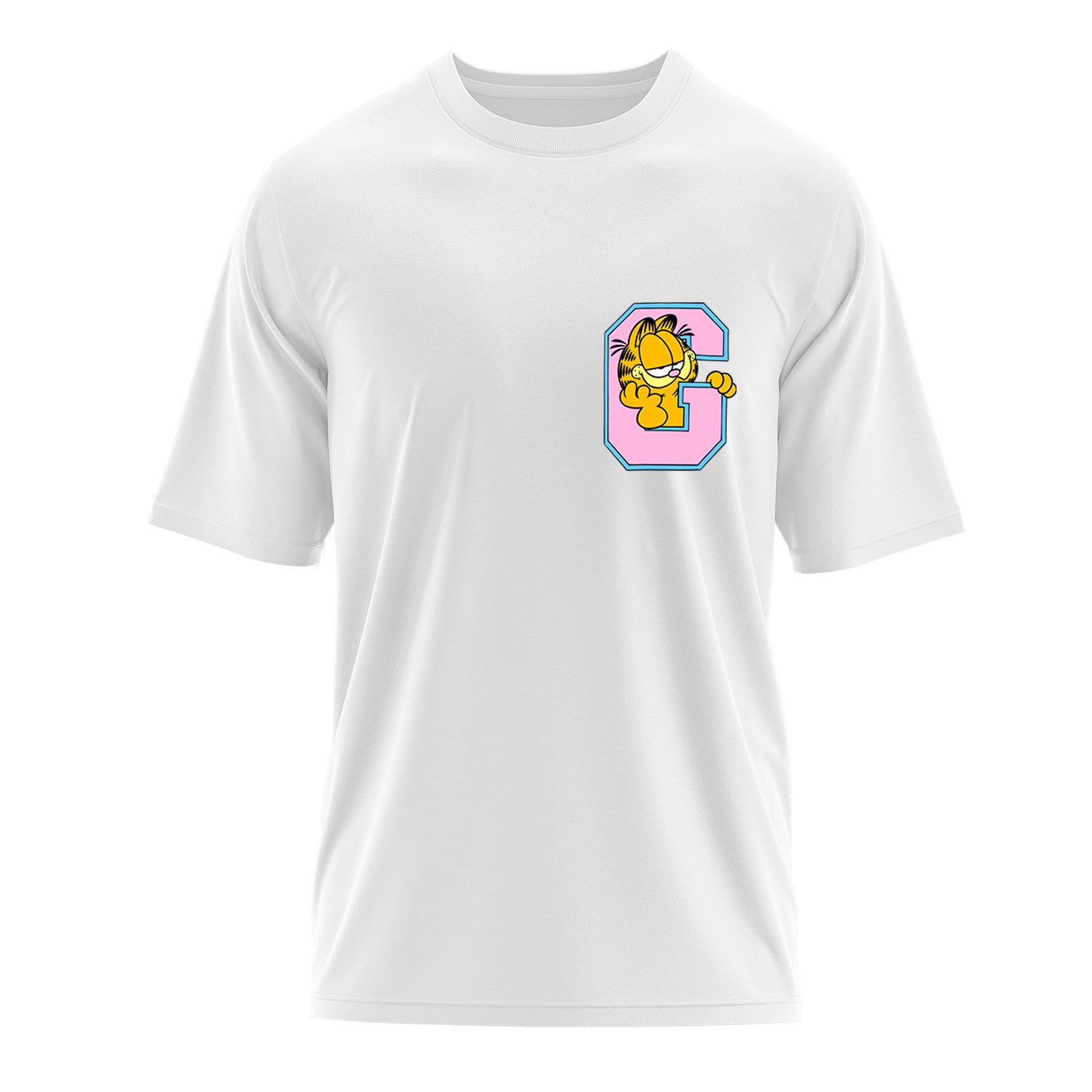 Garfield G Oversize Tişört XL - Beyaz