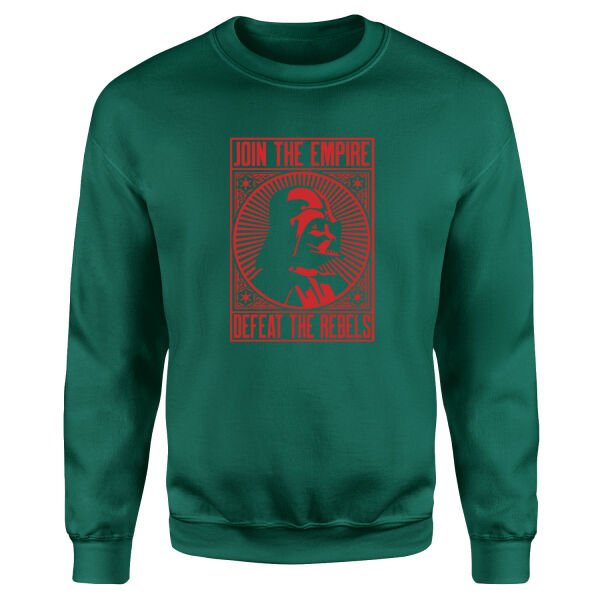 Join the Empire, Defeat the Rebels Sweatshirt L - Nefti Yeşili