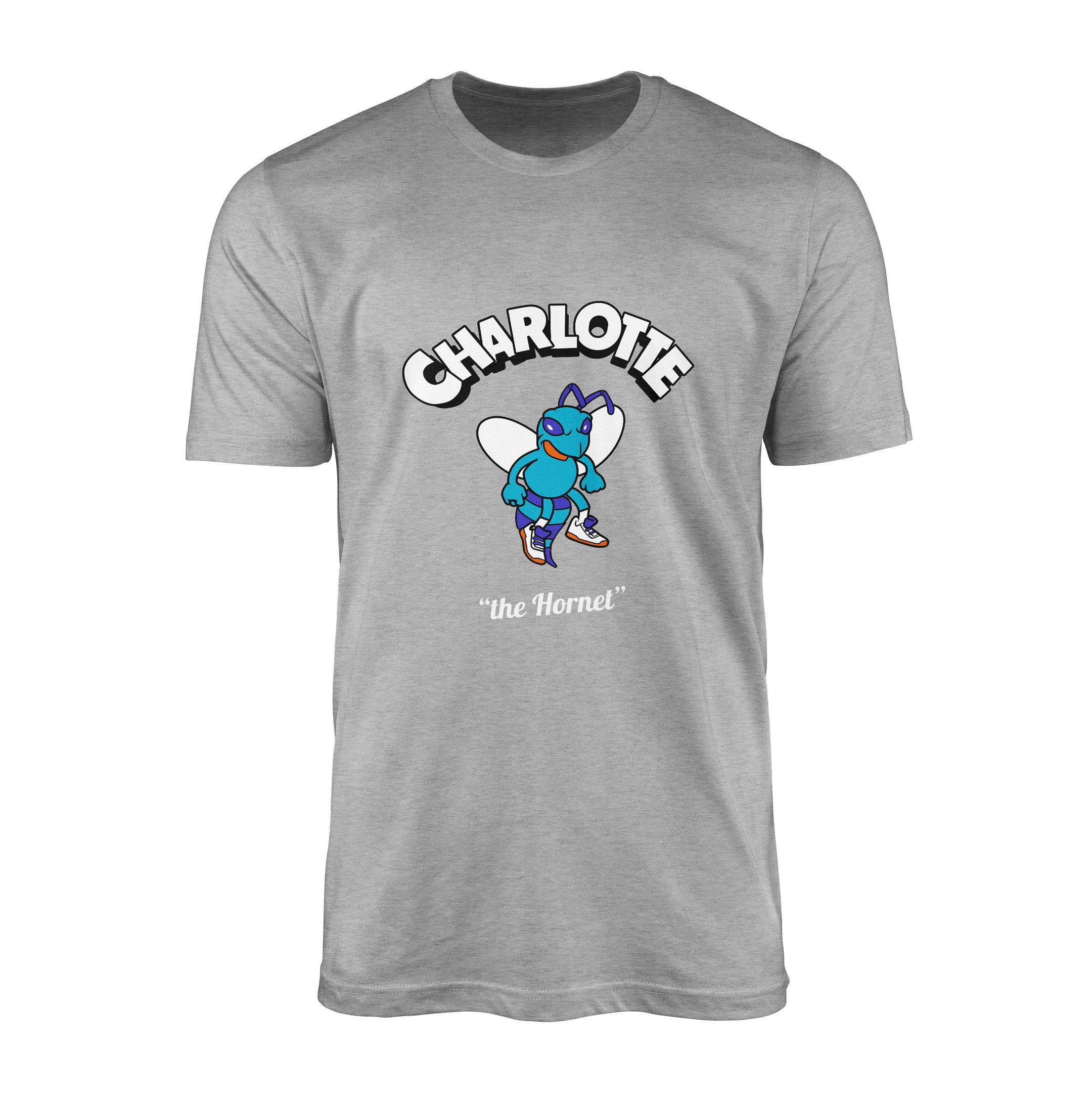 Charlotte Cartoon Tişört XL - Gri