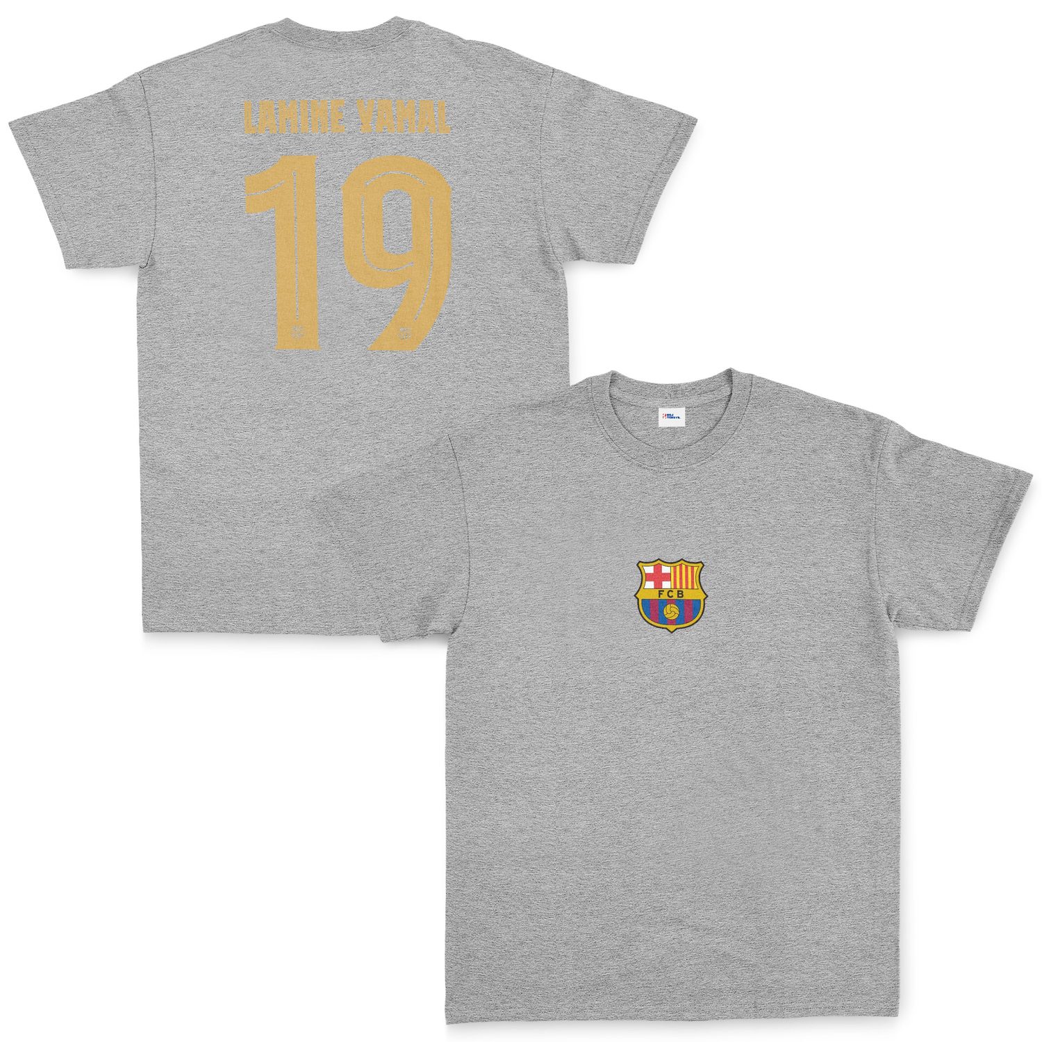 Lamine Yamal Barcelona Forma Tişört XL - Gri