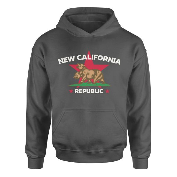 New California Republic Premium Hoodie M - Füme