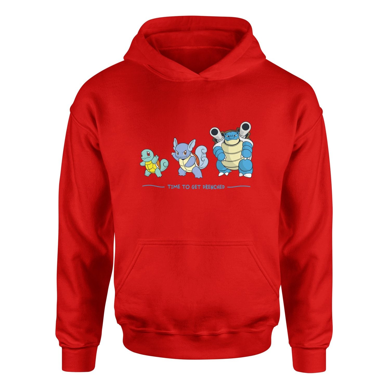 Squirtle Evolution | Time to Get Drenched Hoodie XL - Kırmızı