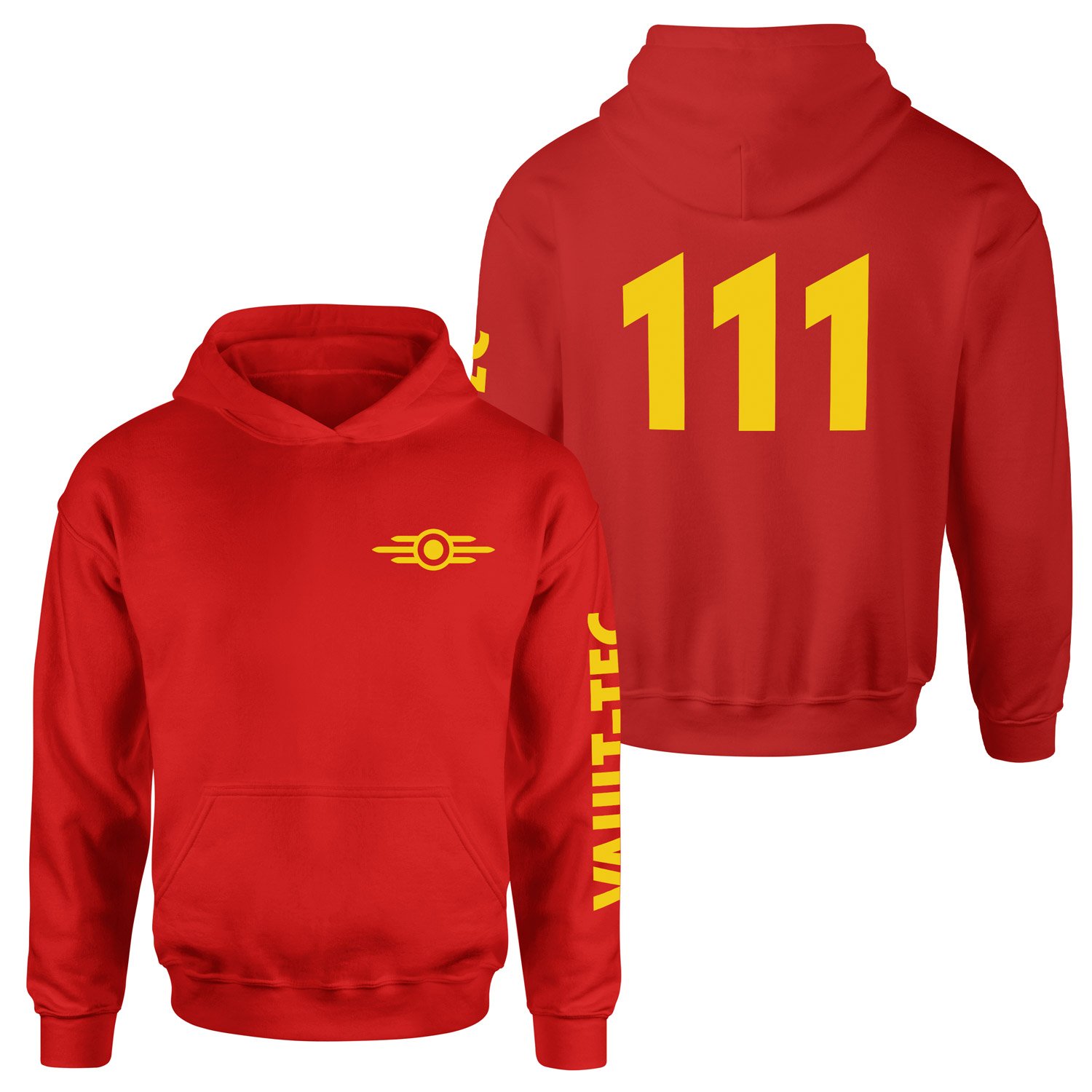 Vault 111 Dweller Hoodie S - Kırmızı