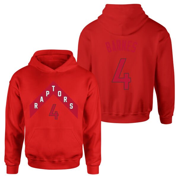 Davion Mitchell 4 Raptors Jersey Hoodie M - Kırmızı
