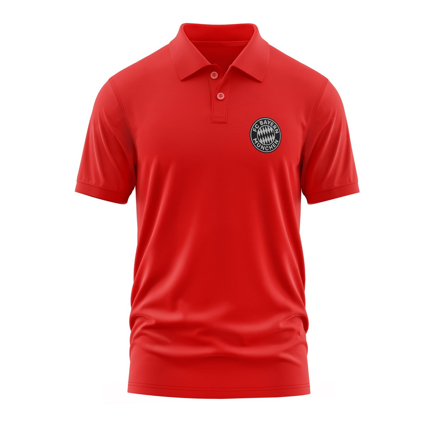 Bayern Münih Rekordmeister Muted Black Polo Tişört