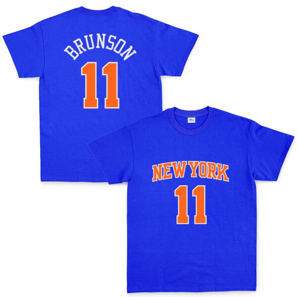 Jalen Brunson 11 New York Tişört XL - Mavi