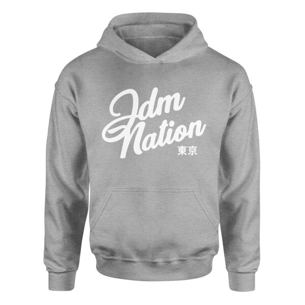 JDM Nation Hoodie M - Gri